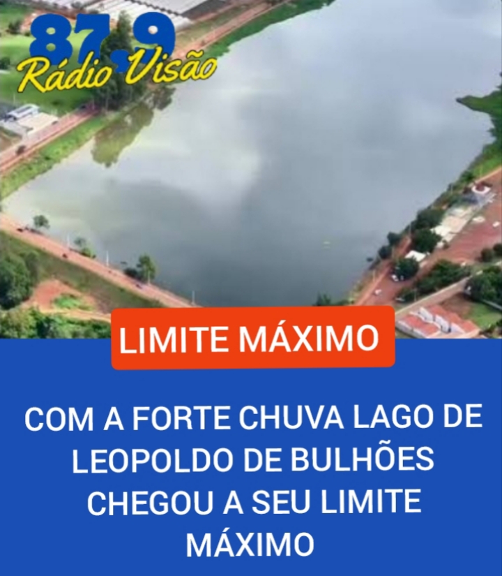 ​COM A FORTE CHUVA LAGO DE LEOPOLDO DE BULHÕES CHEGOU AO SEU LIMITE MÁXIMO. TÉCNICOS FIZERAM UMA VISTORIA PARA AVALIAR SEGURANÇA DA BARRAGEM
