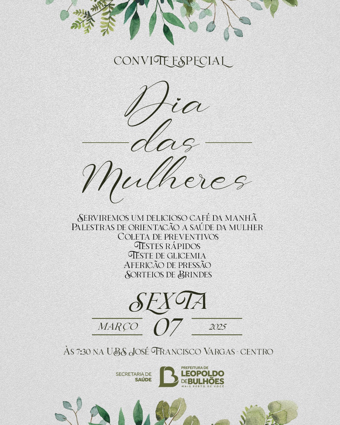 ​PROGRAMAÇÃO ESPECIAL PARA O DIA DAS MULHERES