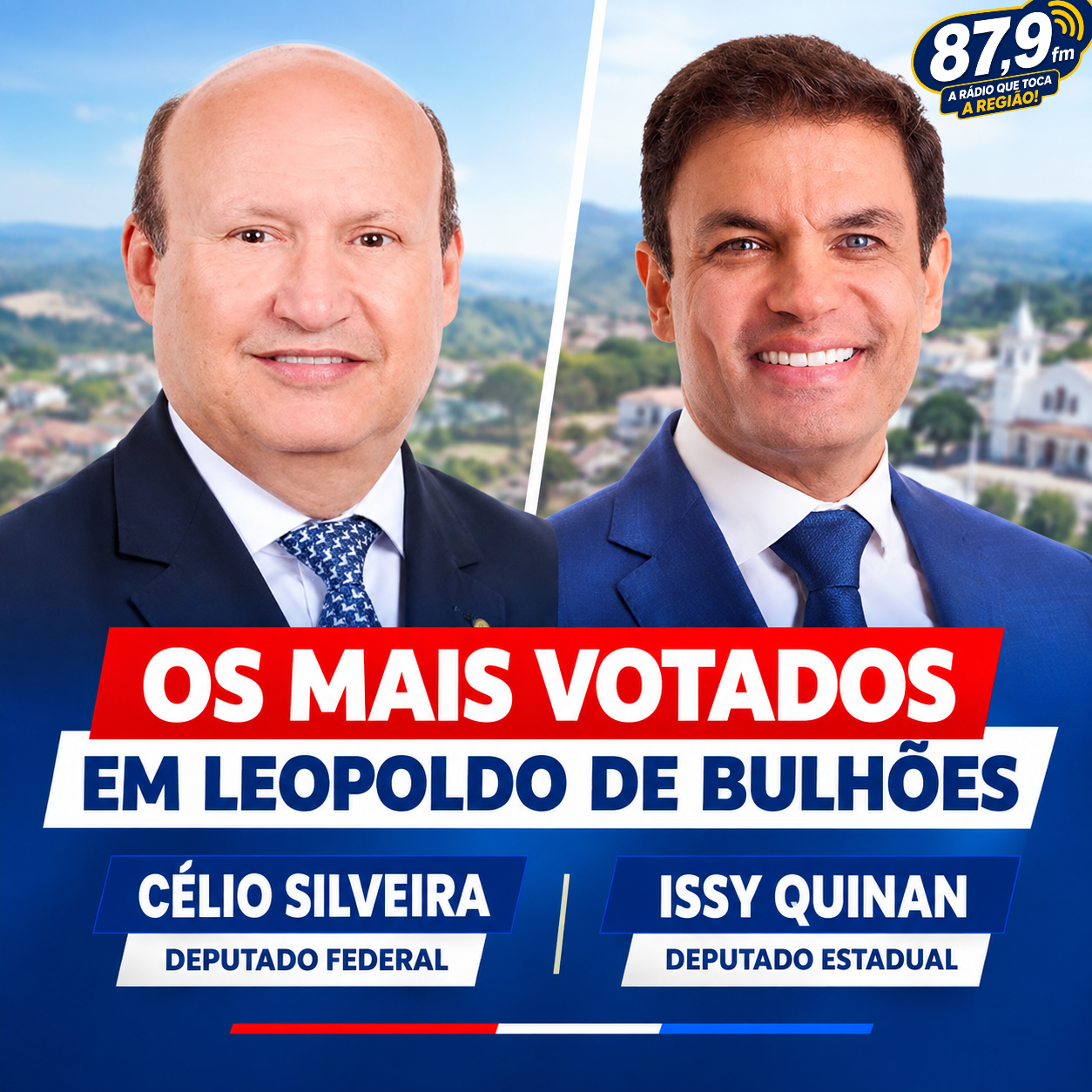 ​O DEPUTADO FEDERAL CELIO SILVEIRA E O DEPUTADO ESTADUAL ISSY QUINAN FORAM OS MAIS VOTADOS EM LEOPOLDO DE BULHÕES