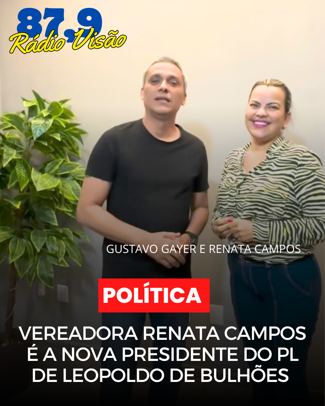 ​VEREADORA RENATA CAMPOS É A NOVA PRESIDENTE DO PL DE LEOPOLDO DE BULHÕES