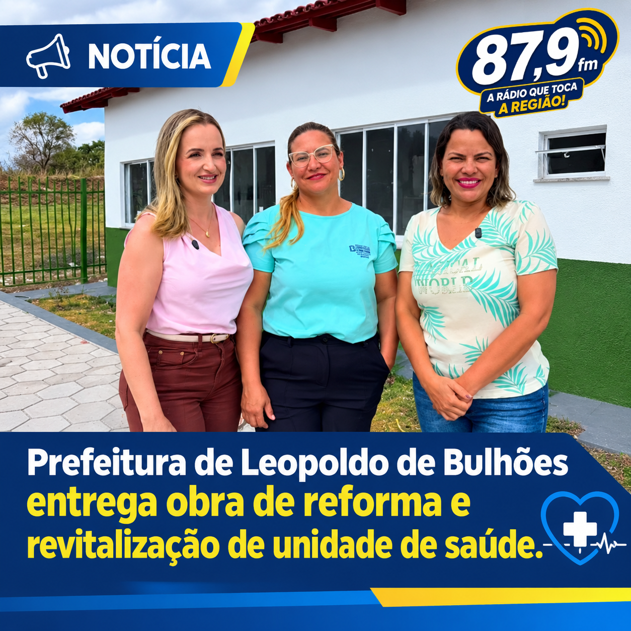 ​PREFEITURA DE LEOPOLDO DE BULHÕES ENTREGA OBRA DE REFORMA E REVITALIZAÇÃO DE UNIDADE DE SAÚDE