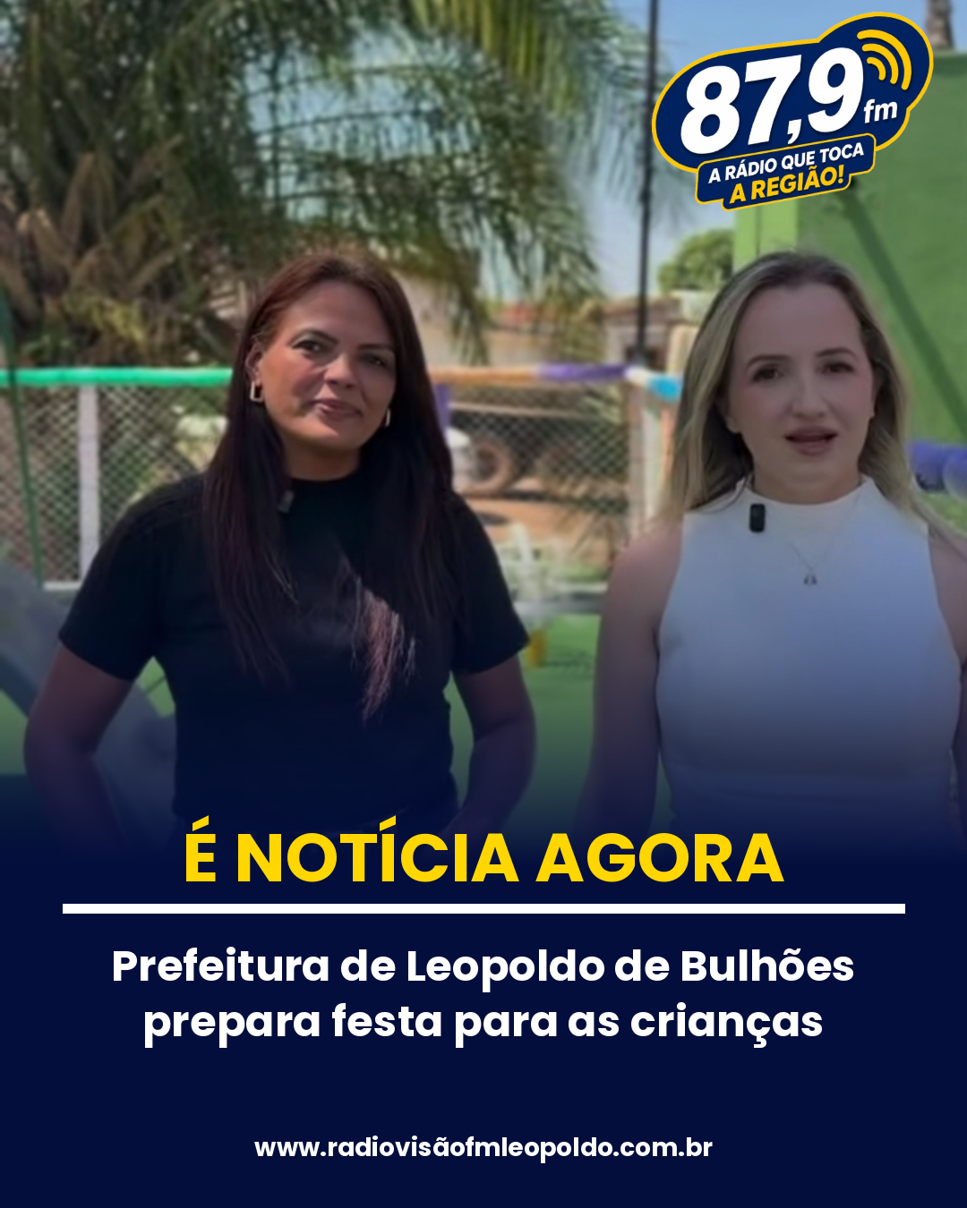 ​PREFEITURA DE LEOPOLDO DE BULHÕES PREPARA FESTA PARA AS CRIANÇAS