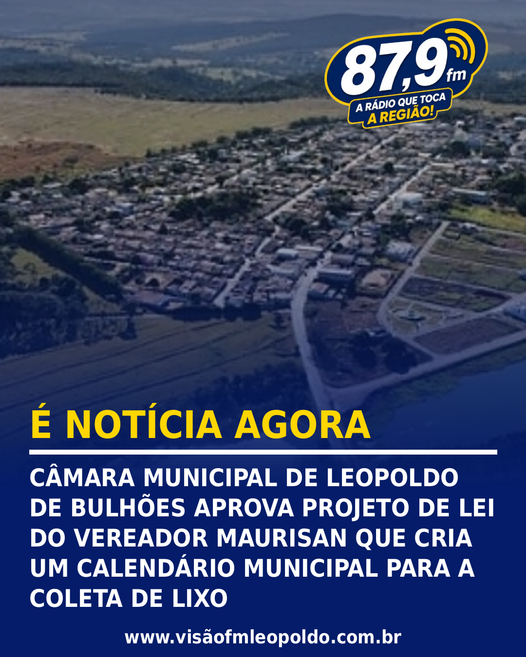 CÂMARA MUNICIPAL DE LEOPOLDO DE BULHÕES APROVA PROJETO DE LEI DO VEREADOR MAURISAN QUE CRIA UM CALENDÁRIO MUNICIPAL PARA A COLETA DE LIXO