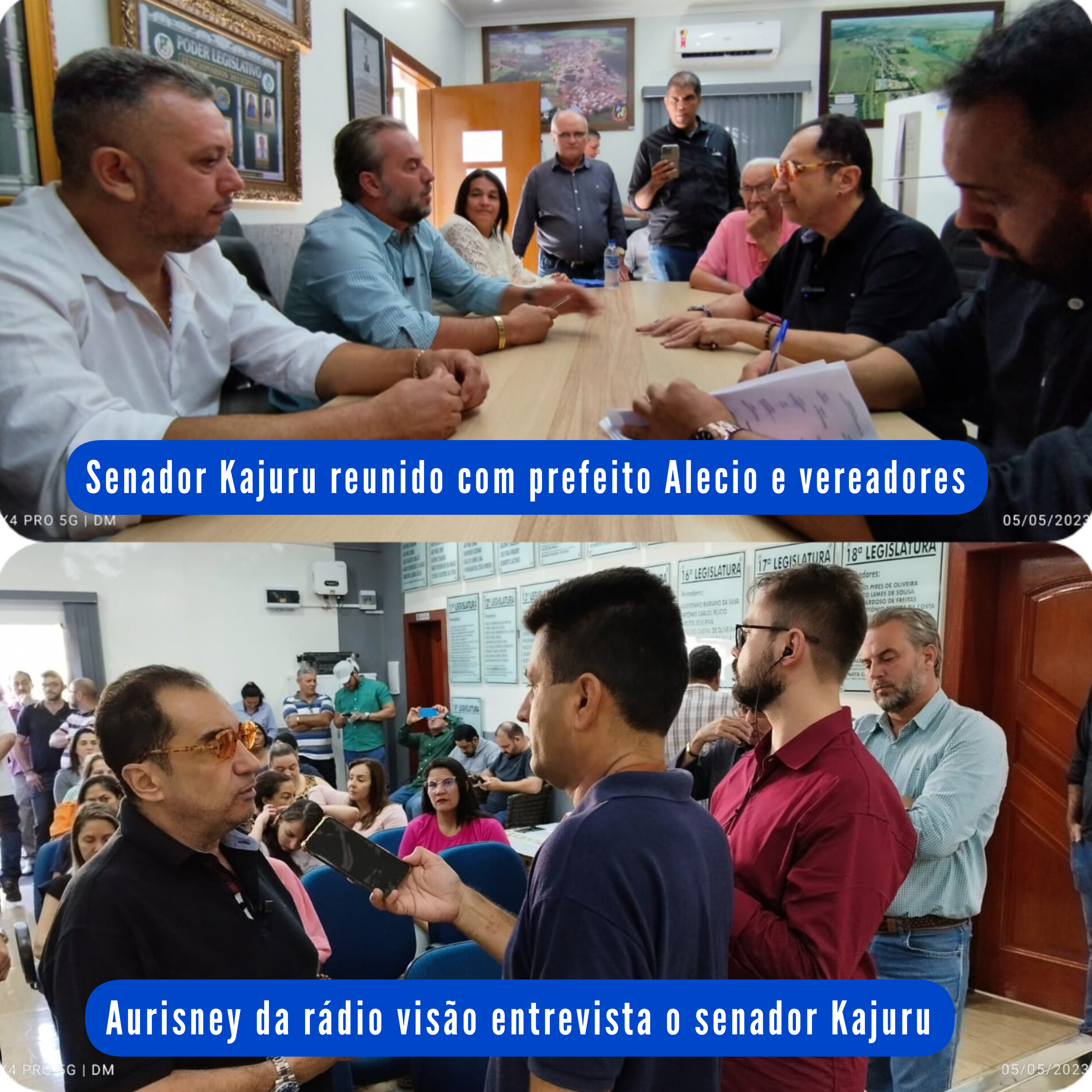 SENADOR KAJURUVISITOU LEOPOLDO DE BULHÕES  E CONFIRMOU A LIBERAÇÃO DE VARIOS RECURSOS