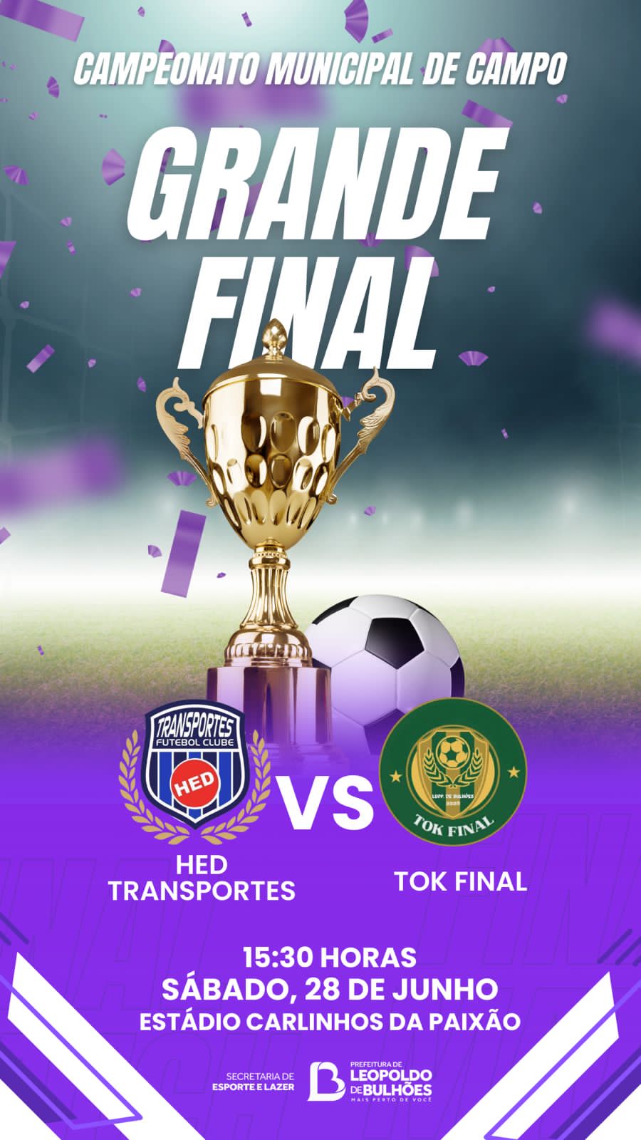 ​HOJE ACONTECE A FINAL DO CAMPEONATO LEOPOLDENSE