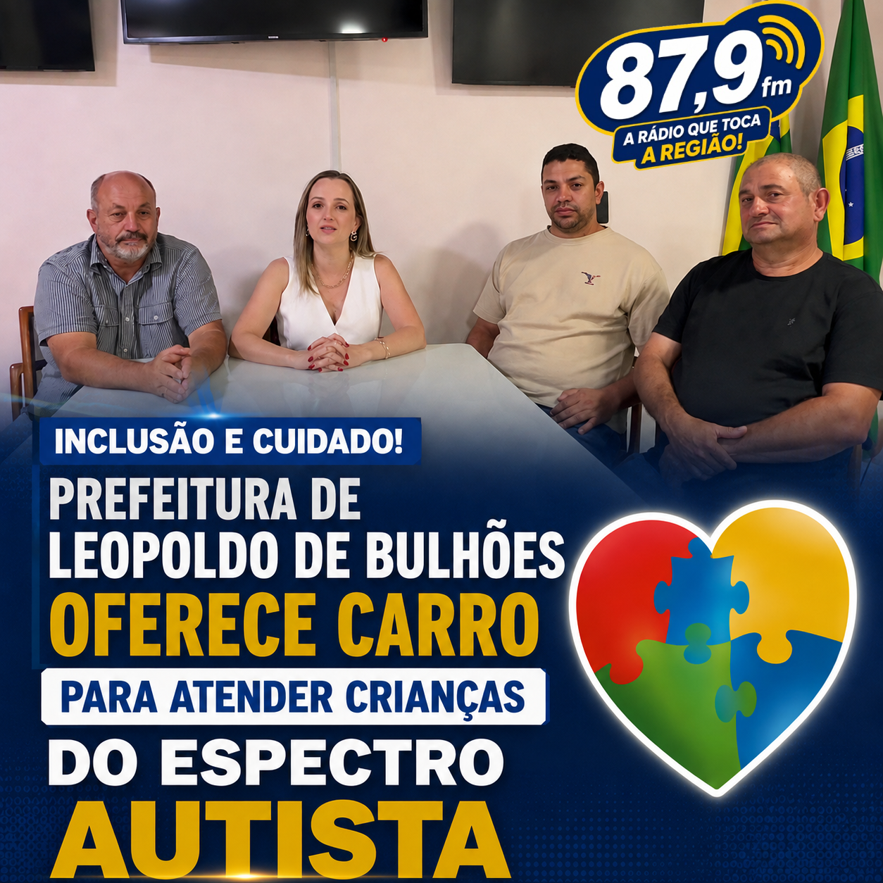 ​PREFEITURA DE LEOPOLDO DE BULHÕES OFERECE CARRO PARA ATENDER CRIANÇAS DO ESPECTRO