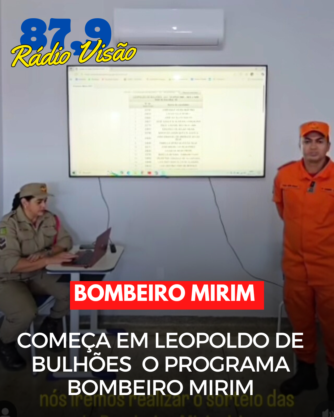 ​COMEÇA EM LEOPOLDO DE BULHÕES O PROGRAMA BOMBEIRO MIRIM