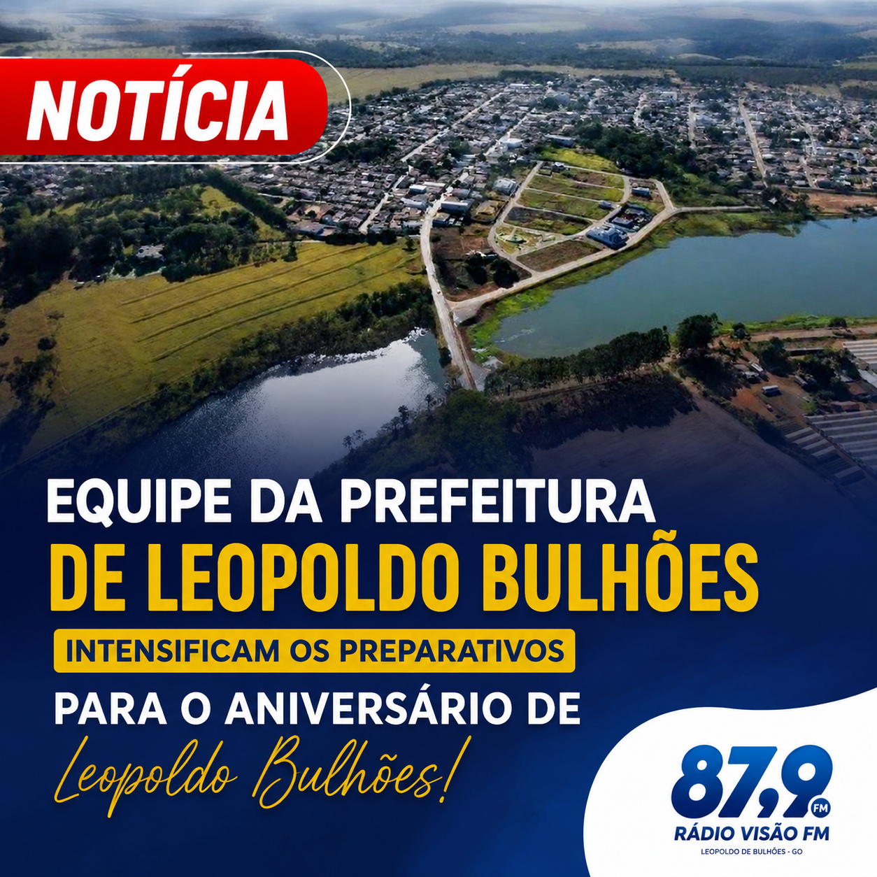 ​EQUIPES DA PREFEITURA INTENSIFICAM OS PREPARATIVOS PARA A COMEMORAÇÃO DO ANIVERSÁRIO DE LEOPOLDO DE BULHÕES