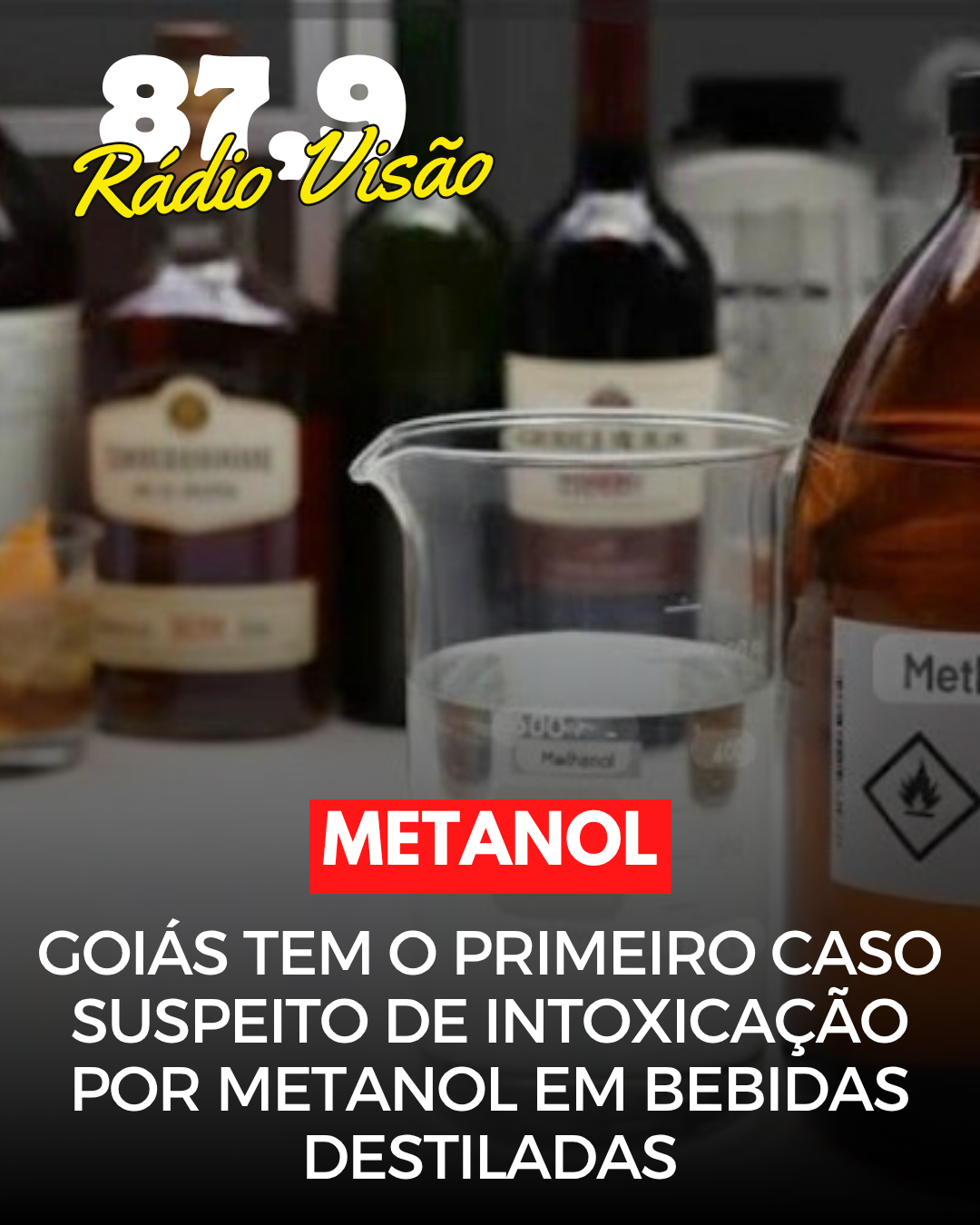 ​Metanol em bebidas: Goiás tem primeiro caso suspeito de intoxicação, diz secretaria