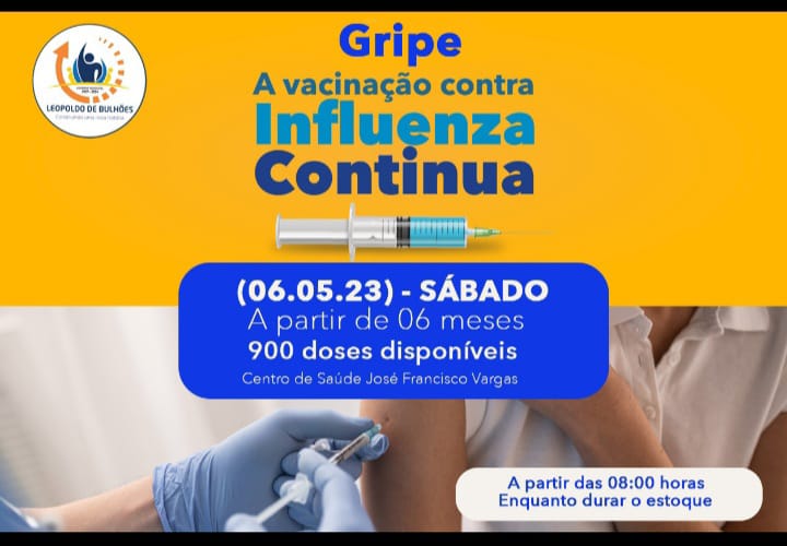VACINA DA GRIPE ESTÁ LIBERADA PRA TODA POPULAÇÃO