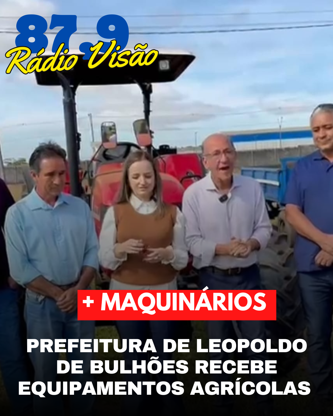​PREFEITURA DE LEOPOLDO DE BULHÕES RECEBE EQUIPAMENTOS AGRÍCOLAS
