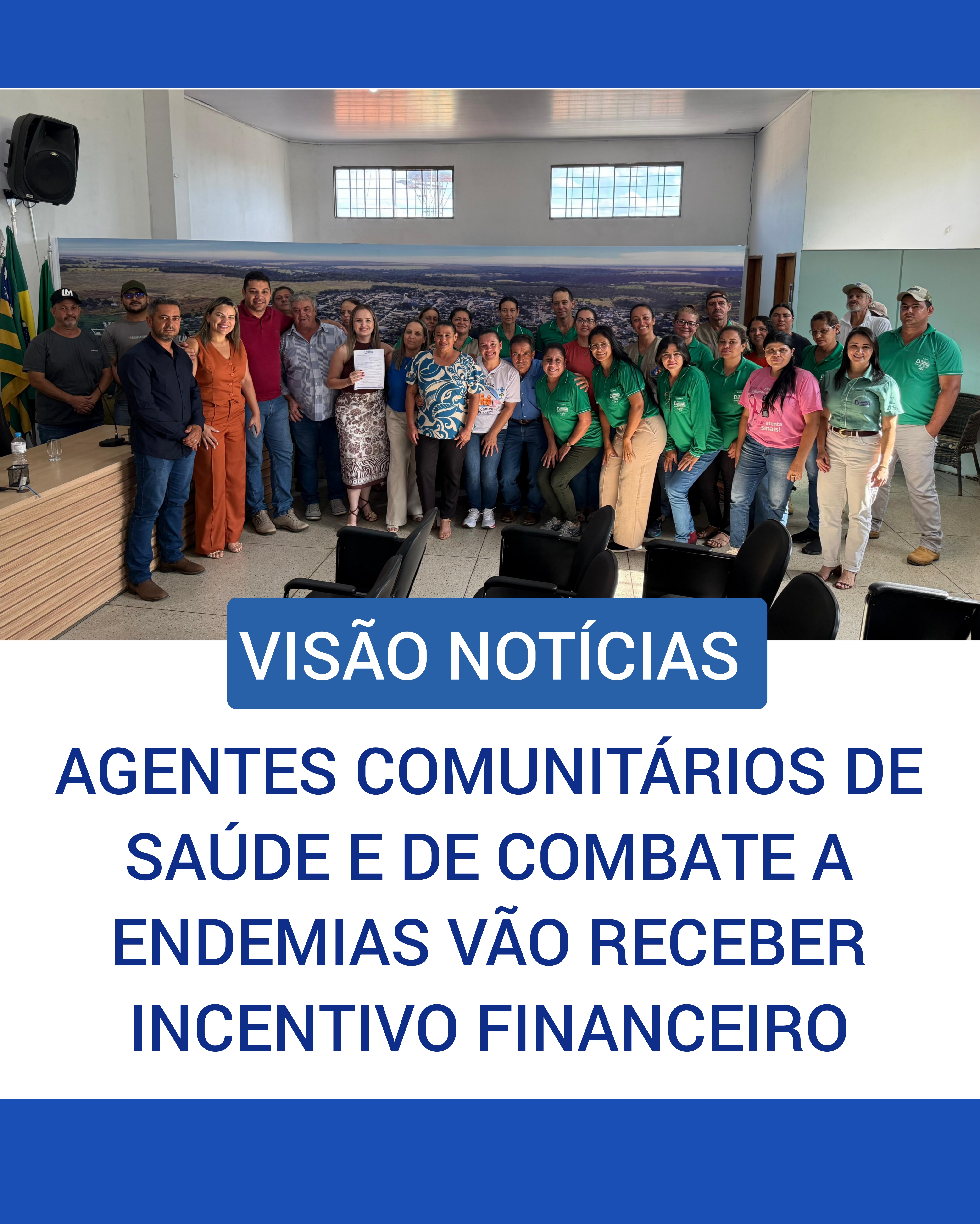 ​AGENTES COMUNITÁRIOS DE SAÚDE E DE COMBATE A ENDEMIAS DE LEOPOLDO DE BULHÕES VÃO RECEBER INCENTIVO FINANCEIRO ADICIONAL