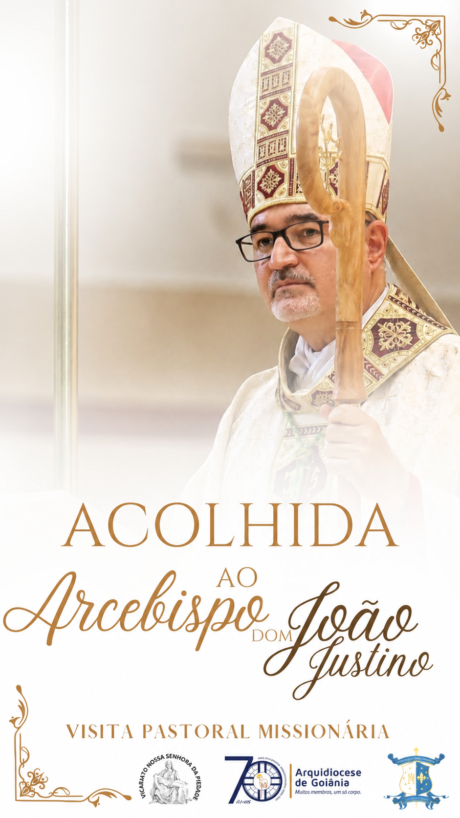 ​O ARCEBISPO DOM JOÃO JUSTINO VISITA LEOPOLDO DE BULHÕES NO PRÓXIMO FINAL DE SEMANA