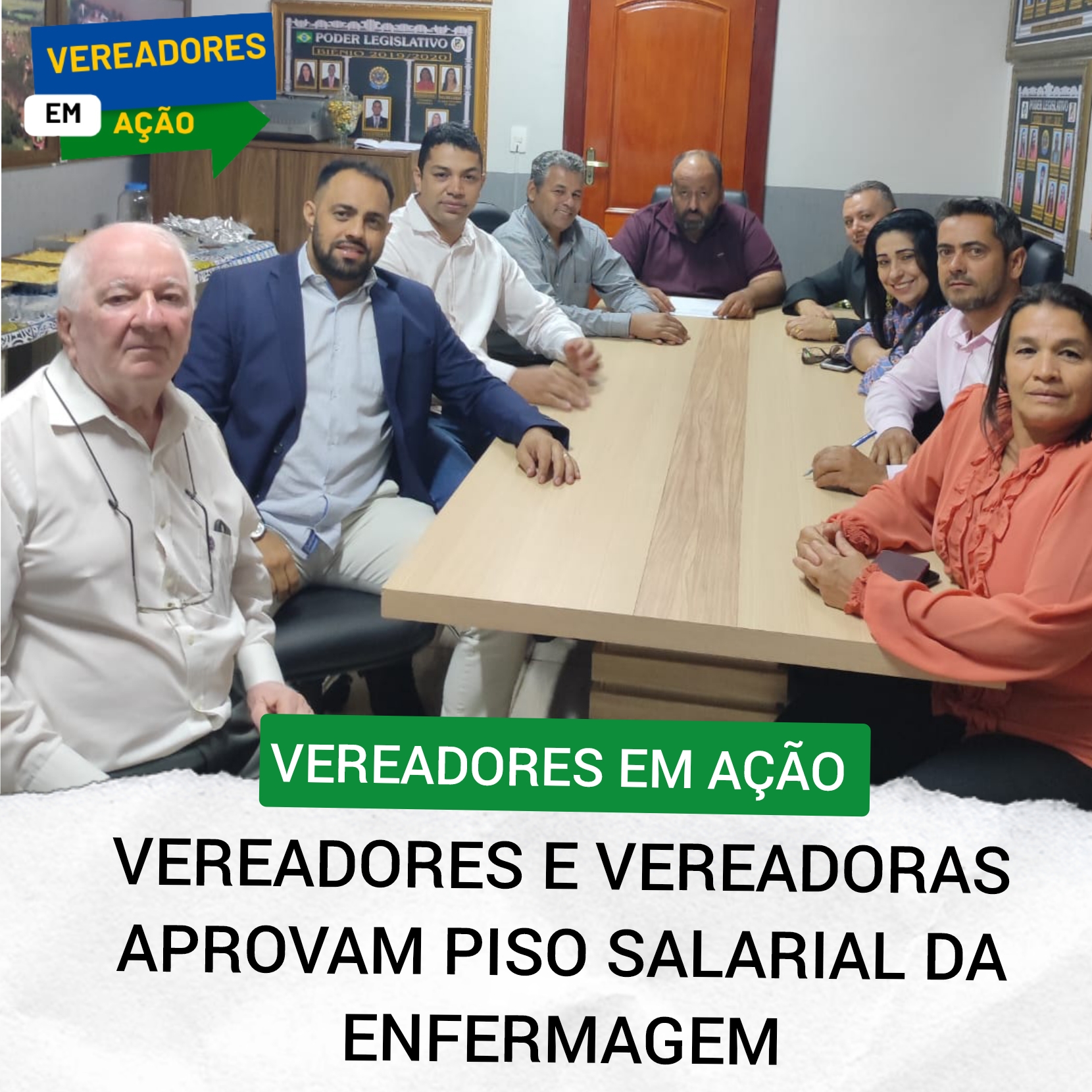 UNIDOS OS VEREADORES E AS VEREADORAS TRABALHAM PELA POPULAÇÃO E APROVAM PISO SALARIAL DA ENFERMAGEM